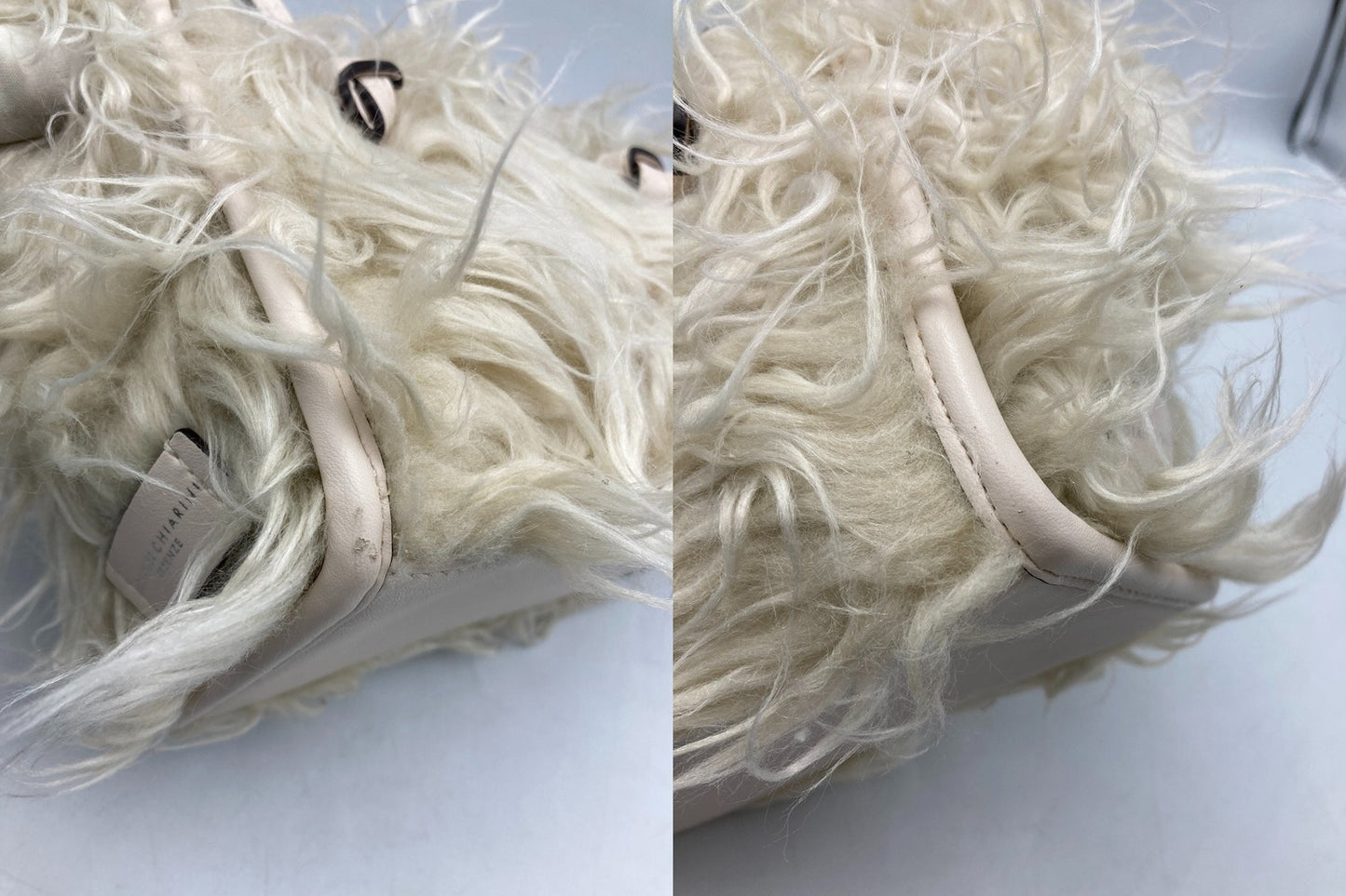 GIANNI CHIARINI ジャンニキアリーニ ミス マルチェッラ エコファー 2WAY ショルダーバッグ 中古 D4