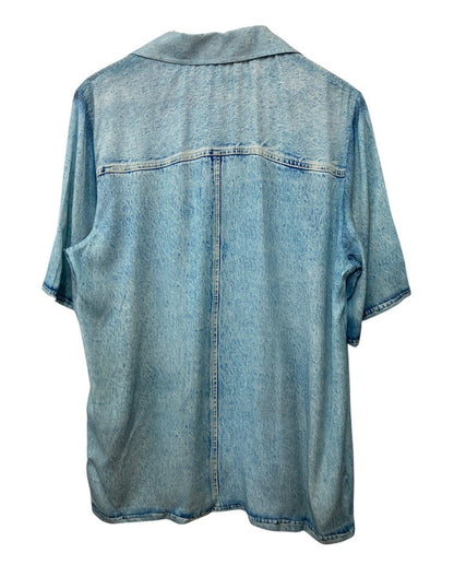 DIESEL ディーゼル 転写プリント 半袖シャツ レーヨン サイズ46 メンズ 中古 D4