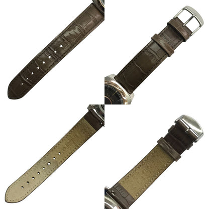 Paul Smith ポールスミス 腕時計 メンズ アナログ ソーラー 電波 デイト レザーベルト SS シルバー/ブラック H416-S084652 中古 T1