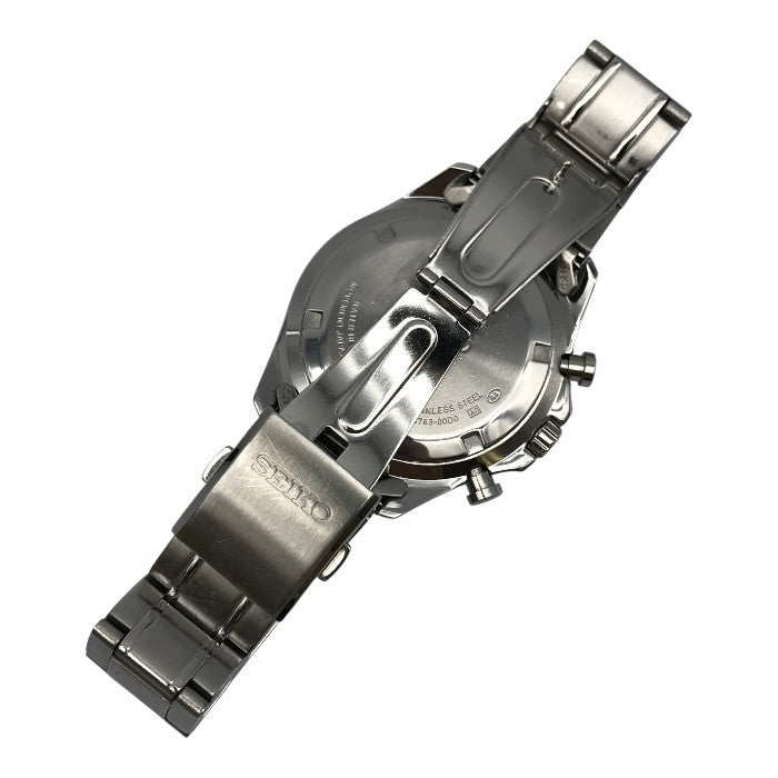 SEIKO セイコー スピリット 腕時計 メンズ アナログ クォーツ SS クロノグラフ SPIRIT CHRONOGRAPH シルバー 8T63-00D0 中古 T1
