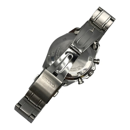 SEIKO セイコー スピリット 腕時計 メンズ アナログ クォーツ SS クロノグラフ SPIRIT CHRONOGRAPH シルバー 8T63-00D0 中古 T1