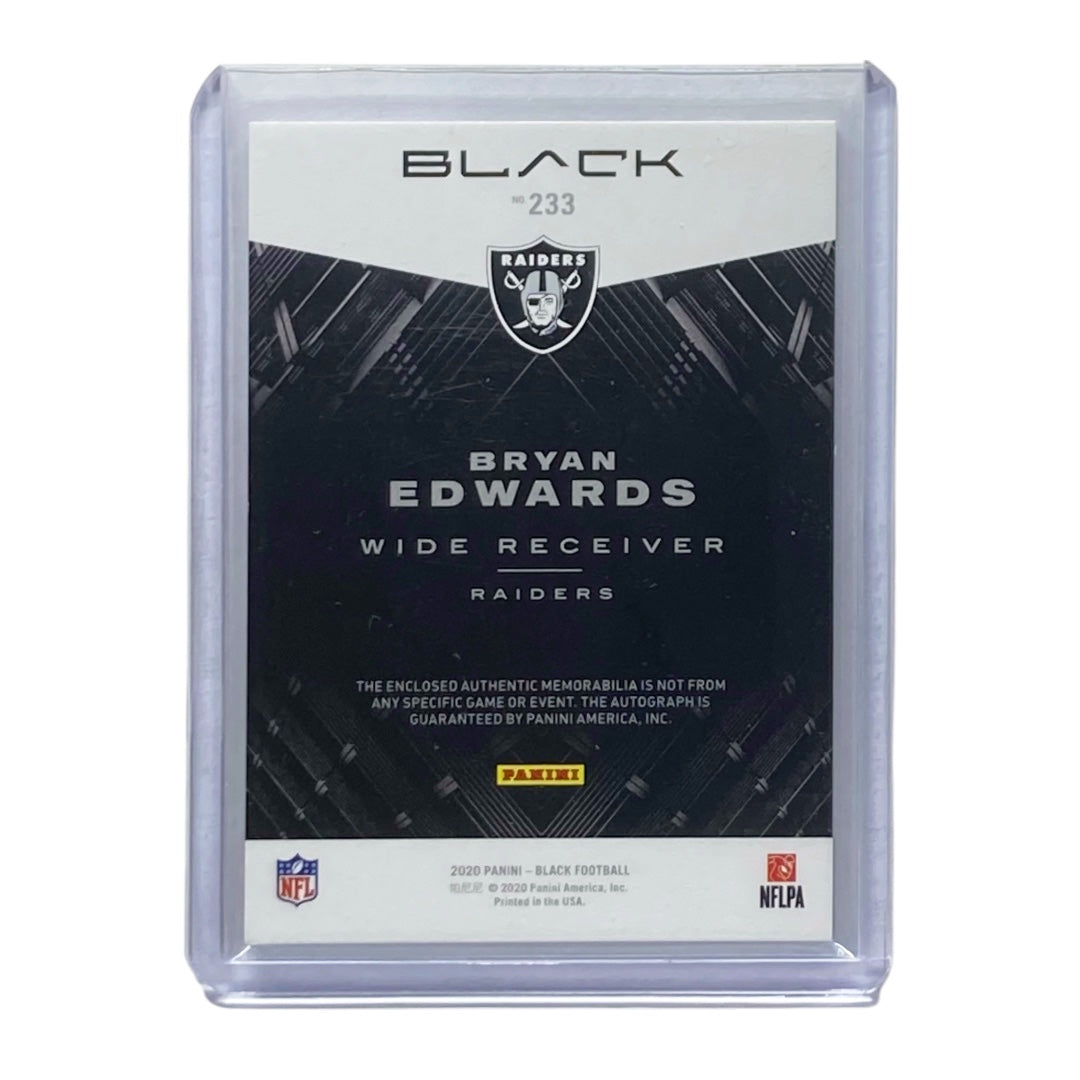 PANINI NFLカード BLACK BRYAN EDWARDS RAIDERS 08/99 #233 中古 IT2