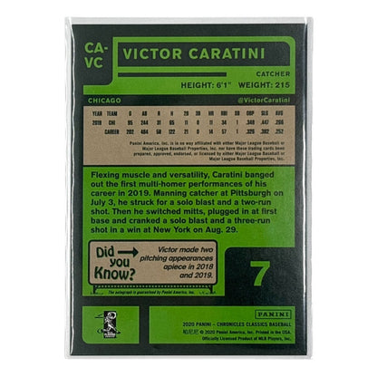 PANINI MLBカード CHRONICLES CLASSICS VICTOR CARATINI CHICAGO CUBS /50 #CA-VC 中古 IT1