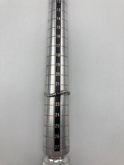 Pt900 青石0.21ct デザインリング 22号 中古 D4