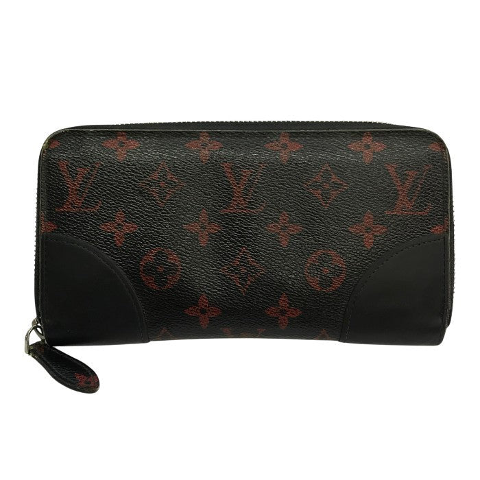 LOUIS VUITTON ルイヴィトン モノグラム アンフラルージュ ジッピーウォレット 長財布 メンズ ラウンドファスナー ジップ 小銭入れ付き ブラック M60974 中古 T1
