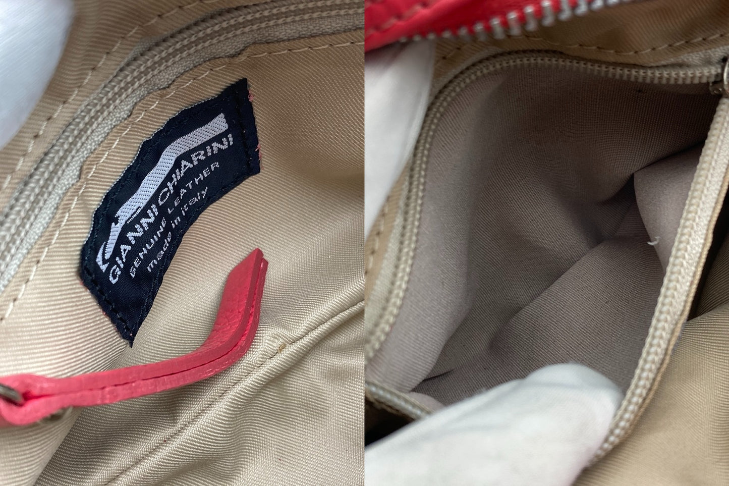 GIANNI CHIARINI ジャンニ キアリーニ レザー 3WAY ショルダーバッグ ピンク 中古 D4