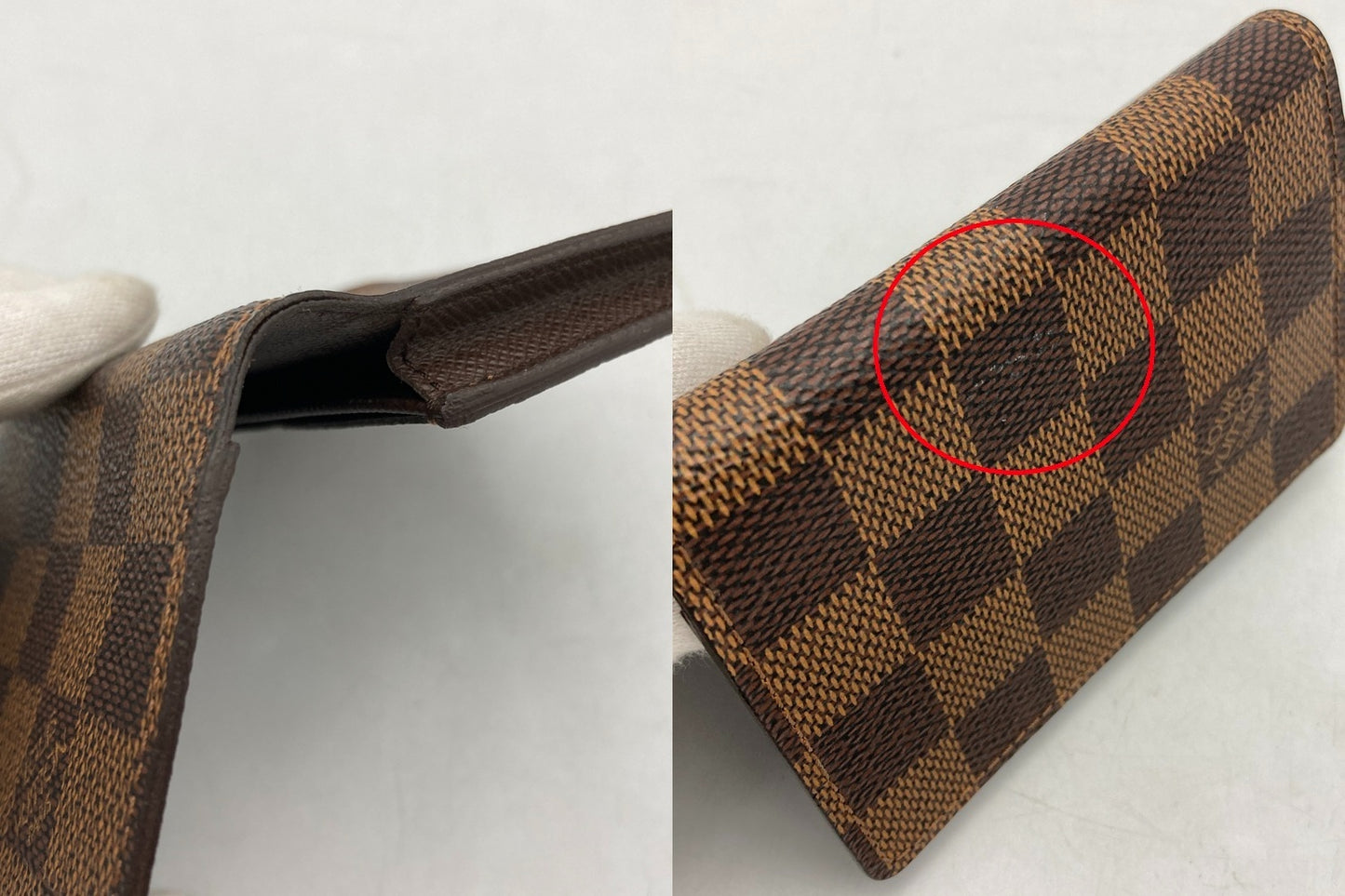 LOUIS VUITTON ルイヴィトン ダミエ アンヴェロップ カルト ドゥ ヴィジット 名刺入れ/カードケース N62920 中古 D4