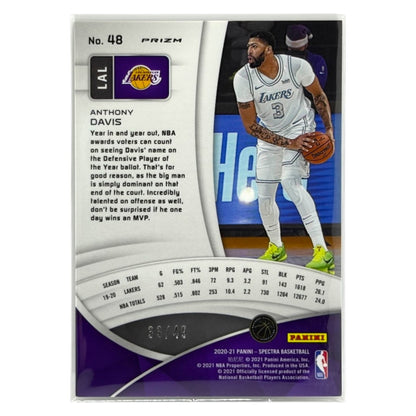PANINI NBAカード SPECTRA PRIZM ANTHONY DAVIS LAKERS /49 #48 中古 IT1