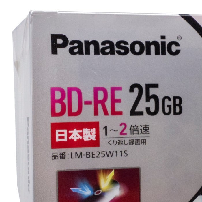 未開封品 パナソニック 2倍速ブルーレイディスク(書換)25GB10枚+50GB1枚P LM-BE25W11S 中古 a1