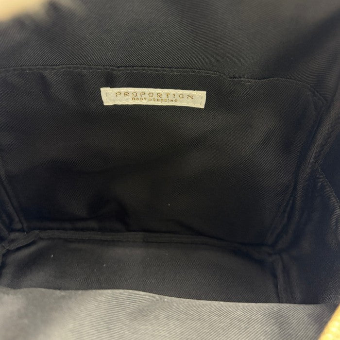 PROPORTION BODY DRESSING プロポーション ボディドレッシング ミニ リュック ブラック レディース 小さめ かわいい おでかけ シンプル 中古 W４