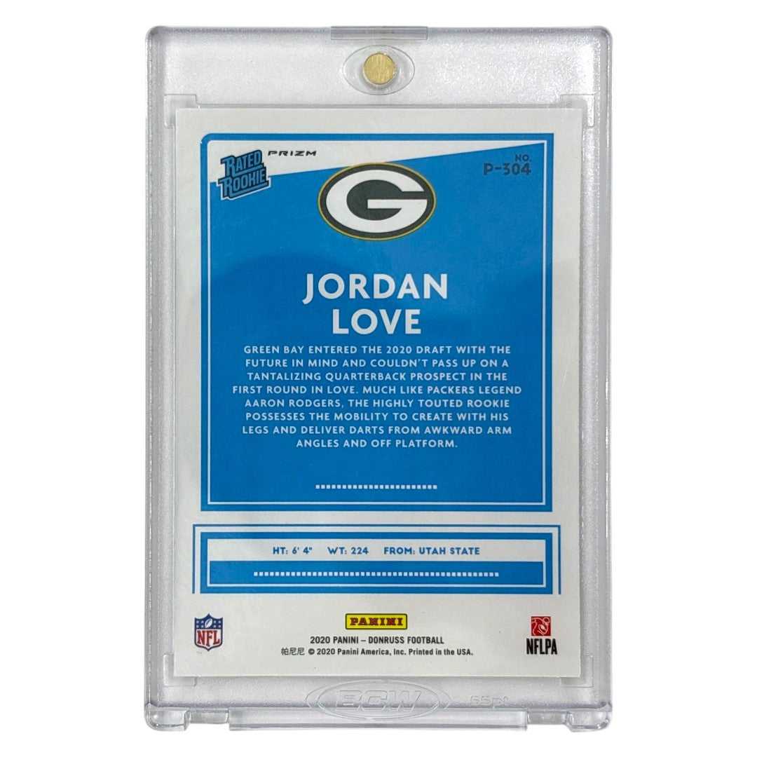 PANINI NFLカード DONRUSS PRIZM JORDAN LOVE GREEN BAY PACKERS #P-304 中古 IT1