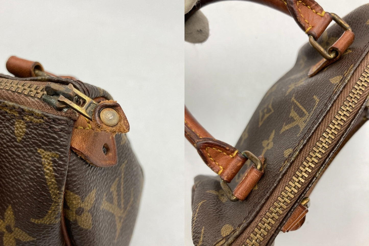 LOUIS VUITTON ルイヴィトン モノグラム ミニスピーディ ハンドバッグ M41534 中古 D4