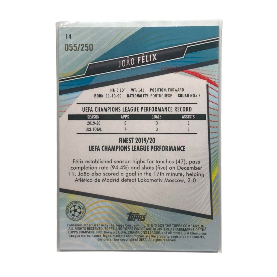 TOPPS サッカーカード FINEST JOAO FELIX ATLETICO /250 #14 中古 IT2