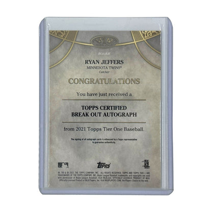 TOPPS MLBカード TIER ONE RYAN JEFFERS MINNESOTA TWINS 03/10 #BOA-RJE 中古 IT1