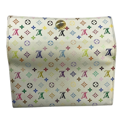 LOUIS VUITTON ルイヴィトン ポルトフォイユサラ モノグラム マルチカラー 長財布 レディース 二つ折り 旧型 ブロン/ホワイト M93744 中古 T1