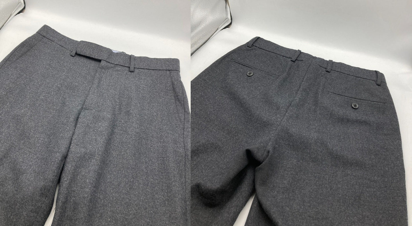 POLO RALPH LAUEN ポロラルフローレン ウール混 スラックス グレー サイズ29×32 メンズ 中古 D4
