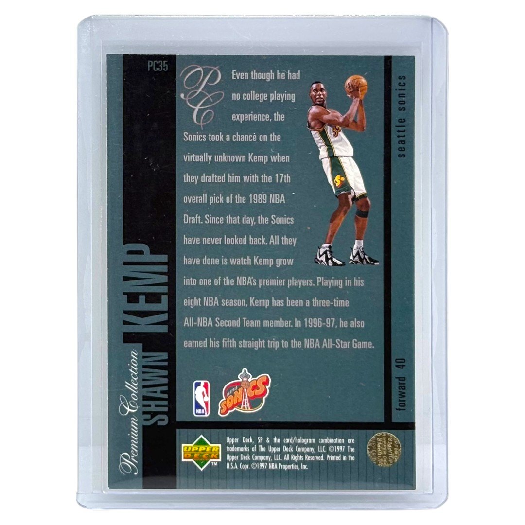 UPPER DECK NBAカード SP PREMIUM COLLECTION SHAWN KEMP SEATTLE SONICS #PC35 中古 IT1