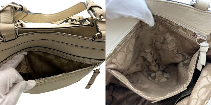 COACH コーチ レザー ハンドバッグ J043-5056 トート 鞄 ブランド かわいい レディース 本革 中古 W４
