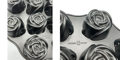 NORDIC WARE ノルディックウェア スイートローズ 型 2個セット ケーキ型 パン型 お菓子 製菓 バラ 薔薇 中古 W４