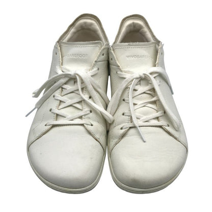 VIVOBAREFOOT GEO COURT III スニーカー メンズ ローカット ソフトレザー ジオコート ホワイト EU43サイズ 中古 T1