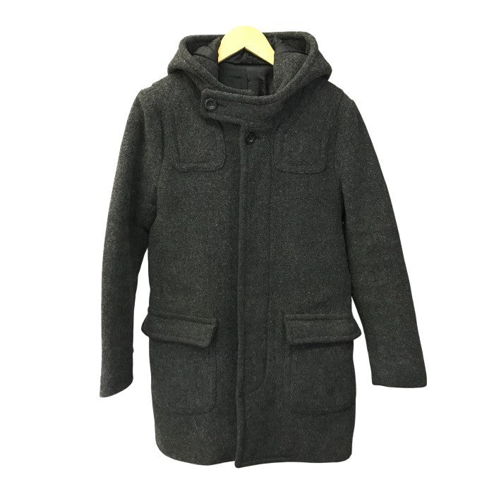EMPORIO ARMANI エンポリオアルマーニ コート メンズ ミドル丈 ウール フード チャコールグレー Mサイズ 中古 T1
