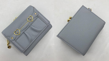 SAMANTHA VEGA サマンサベガ ハートベルト 折財布 ライトブルー 中古 D4