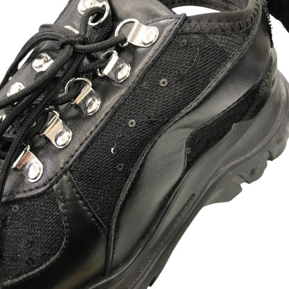 HARE サンダル レディース 夏 レザー ラメ メッシュ ブラック Lサイズ 中古 M1