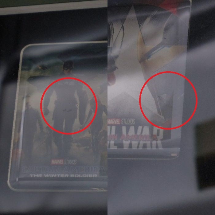 MARVEL MCU 映画ポスター 額装ピンズセット 「マーベル・スタジオ/ヒーローたちの世界へ」 会場限定 中古 a1