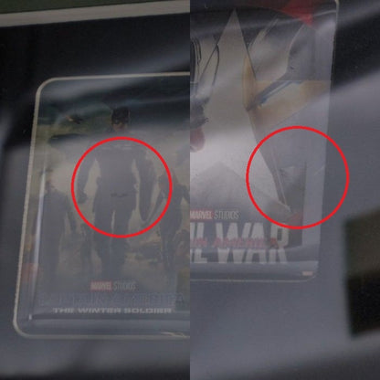 MARVEL MCU 映画ポスター 額装ピンズセット 「マーベル・スタジオ/ヒーローたちの世界へ」 会場限定 中古 a1