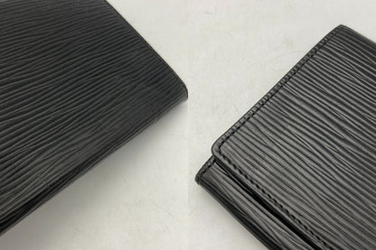 LOUIS VUITTON ルイヴィトン エピ ポルトエン カルト クレディ 長札入れ M63602 ノワール 中古 D4
