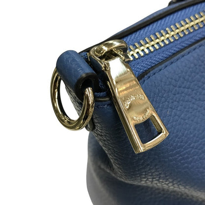 COACH コーチ プレーリーサッチェル ハンドバッグ レディース 2way ショルダー レザー シルバー金具 ブルー 58874 中古 T1