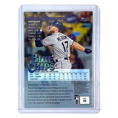 TOPPS MLBカード FINEST AUSTIN MEADOWS TAMPA BAY RAYS /5 #FBCAM 中古 IT1