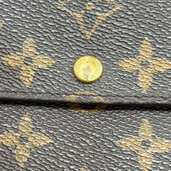 LOUIS VUITTON ルイヴィトン モノグラム ポルトフォイユ サラ M61734 長財布 ブランド レディース メンズ 小銭入れ カード入れ 中古 W４