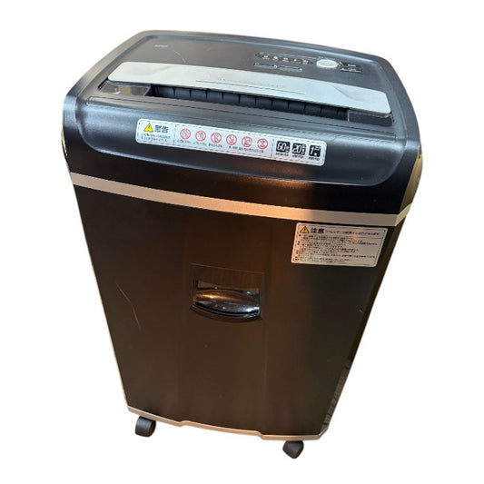 SANWA SUPPLY サンワダイレクト 業務用 電動シュレッダー クロスカット 60分連続使用 A4 20枚細断 ホッチキス対応 CD/DVD/カード 対応 400-PSD021 中古 W４
