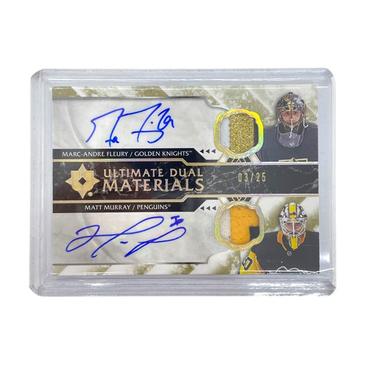 UPPER DECK NHLカード ULTIMATE COLLECTION MARC-ANDRE FLEURY GOLDEN KNIGHTS MATT MURRAY PENGUINS 03/25 #DM-FM 中古 IT1
