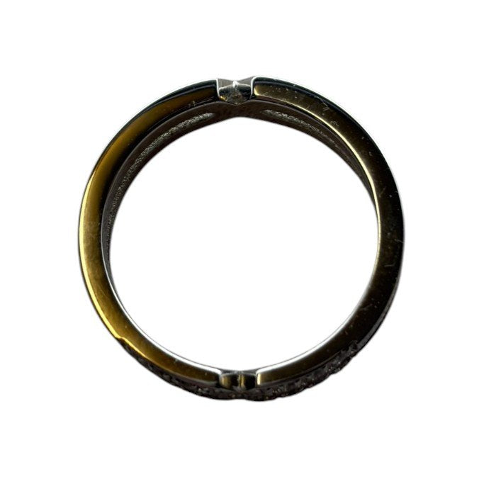 SCOMMAG エスカマジー クロスストーン リング 21号 指輪 メンズ レディース ステンレススチール アクセサリー 中古 W1