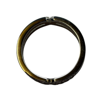 SCOMMAG エスカマジー クロスストーン リング 21号 指輪 メンズ レディース ステンレススチール アクセサリー 中古 W1