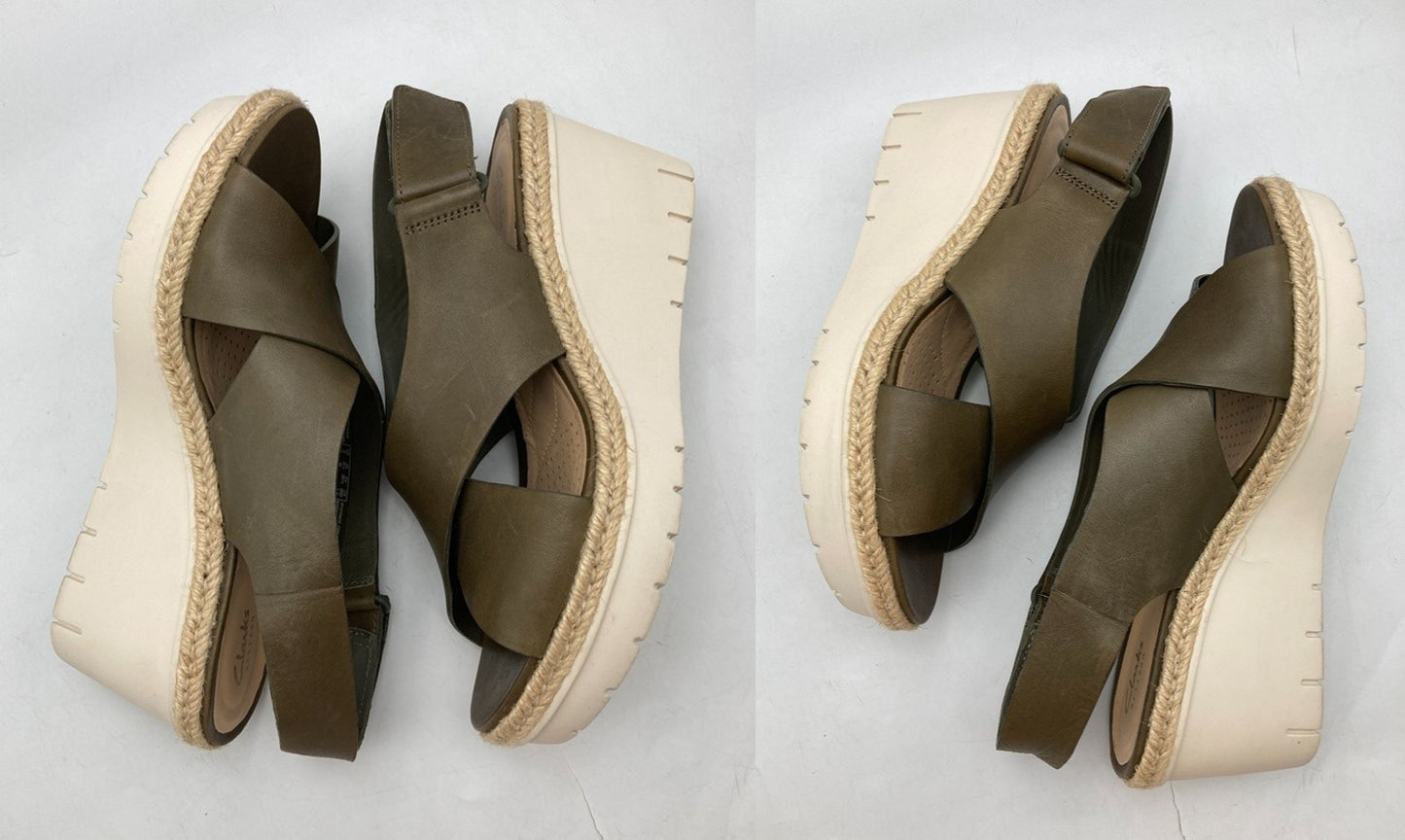 Clarks クラークス パームグロウ ウェッジソール サンダル サイズ22cm レディース 中古 D4