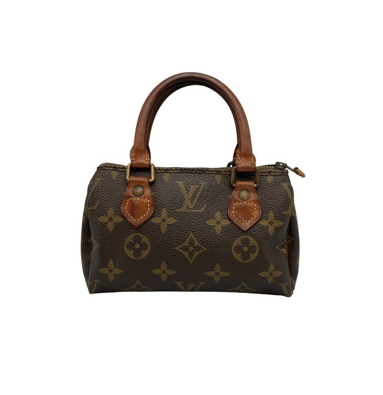 LOUIS VUITTON ルイヴィトン モノグラム ミニスピーディ ハンドバッグ M41534 中古 D4