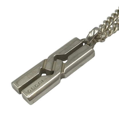 GUCCI グッチ ノットインフィニティ ネックレス シルバー925 喜平チェーン付き AG マット加工 ペンダント 中古 T1