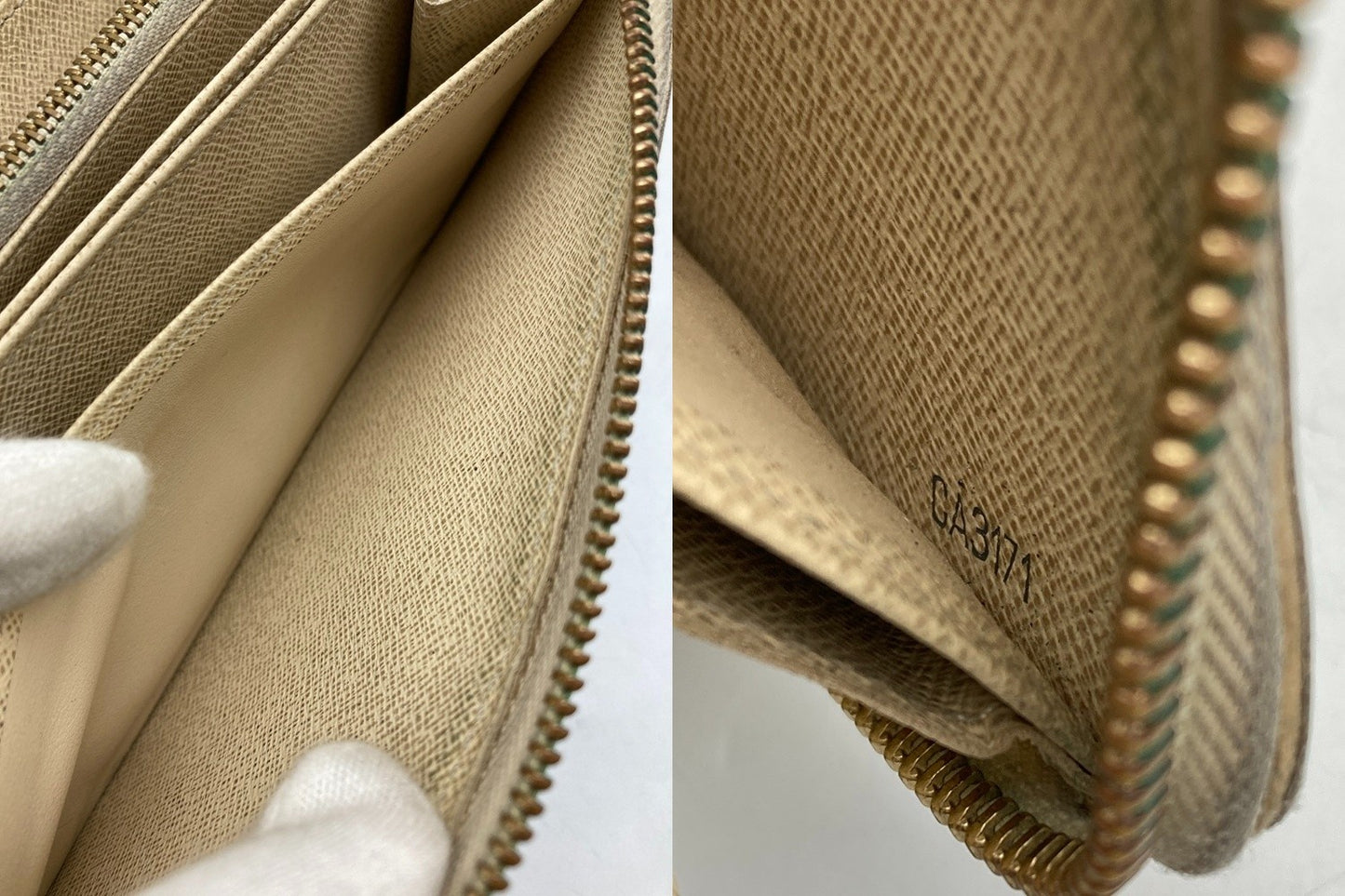 LOUIS VUITTON ルイヴィトン ジッピーウォレット ダミエアズール N41660 中古 D4