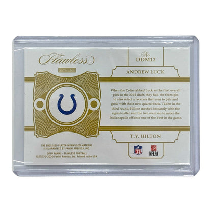 PANINI NFLカード FLAWLESS ANDREW LUCK T.Y. HILTON COLTS 02/15 #DDM12 中古 IT1