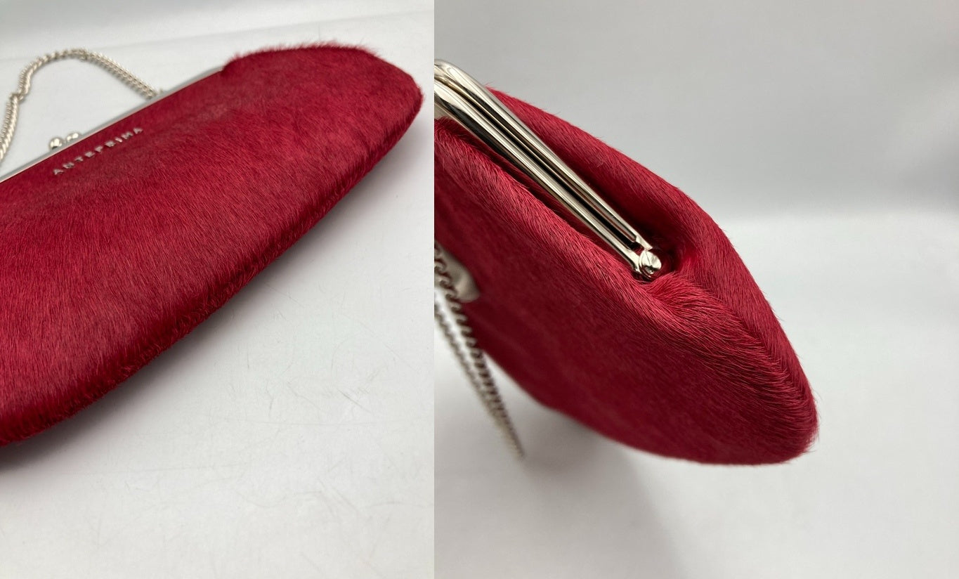 ANTEPRIMA アンテプリマ ハラコ ガマ口 バッグ 中古 D4