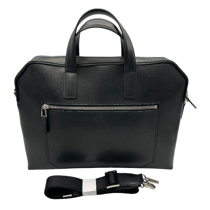 PS Paul Smith ピーエス ポールスミス ブリーフケース ブラック バッグ メンズ レザー 本革 ビジネスバッグ 中古 W1