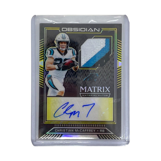 PANINI NFLカード OBSIDIAN MATRIX CHRISTIAN McCAFFREY CAROLINA PANTHERS 07/10 #MMA-CMC 中古 IT1