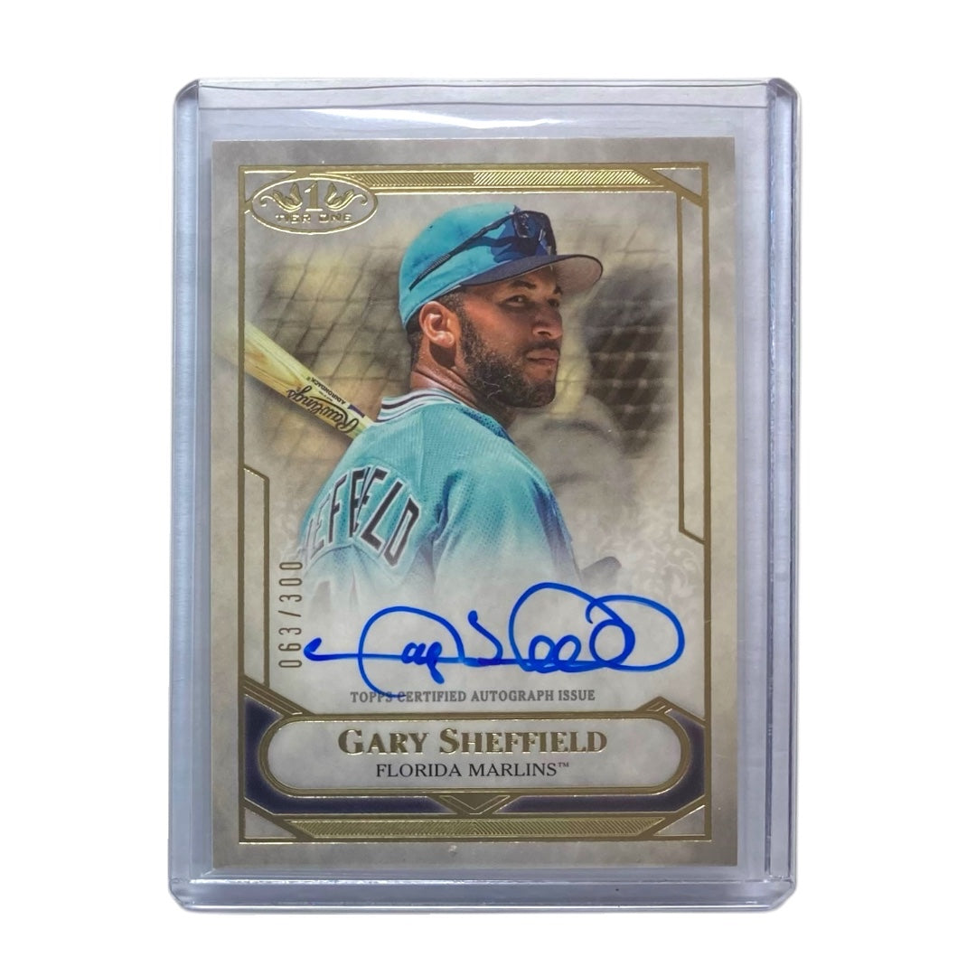 TOPPS MLBカード TIER 1 GARY SHEFFIELD FLORIDA MARLINS /300 #T1TA-GS 中古 IT2