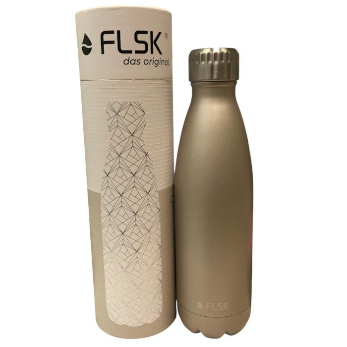 FLSK フラスク 水筒 500ml 真空断熱 ステンレスボトル Champagne 中古 Y1