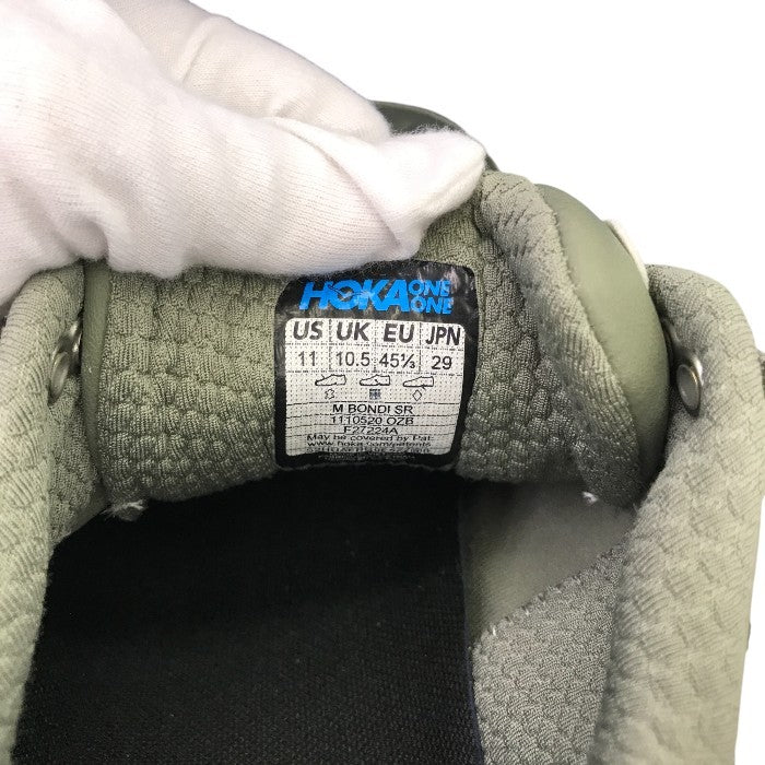 HOKA ホカ スニーカー メンズ オールシーズン ローカット オリーブヘイズ 29㎝ 中古 M1