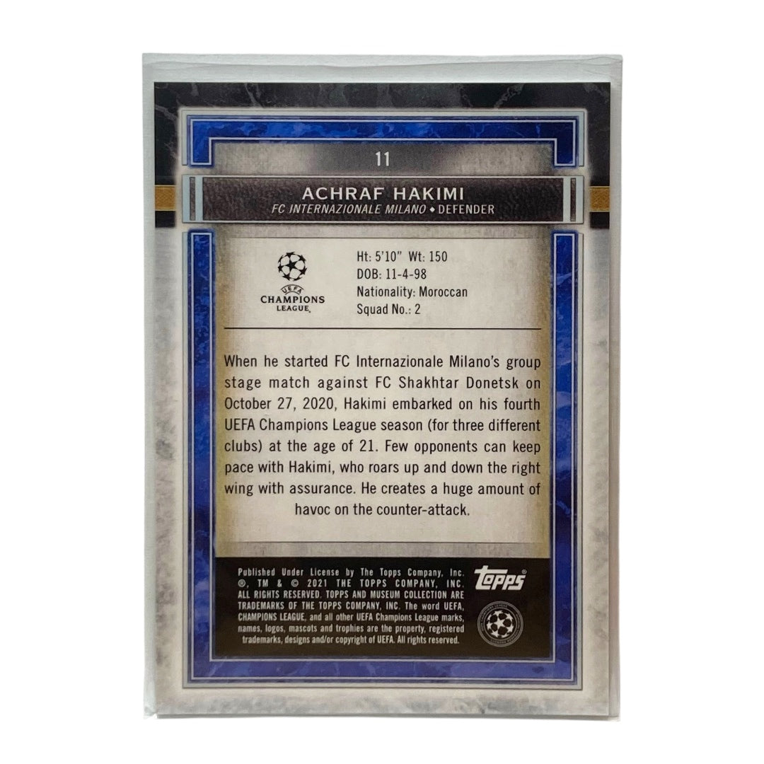 TOPPS サッカーカード MUSEUM COLLECTION ACHRAF HAKIMI INTERNAZIONALE MILANO 46/50 #11 中古 IT2