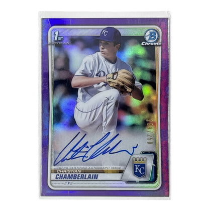 TOPPS MLBカード BOWMAN CHROME 1ST CHRISTIAN CHAMBERLAIN KANSAS CITY ROYALS /250 #CDA-CC 中古 IT1